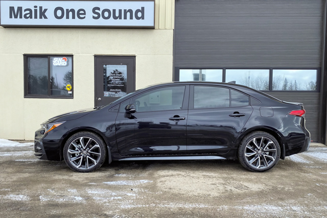 Toyota 2020 Corolla with professional window tint in North Bay
